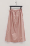 BASERANGE Elastic waist skirt Comfortable French BAS-SKCA-PO-SU25-FEN Pink